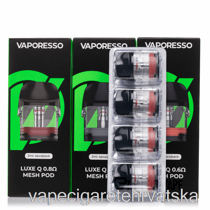 Vape Hrvatska Vaporesso Luxe Q Zamjenski Pods 0.6ohm Luxe Q Pods (4-pack)